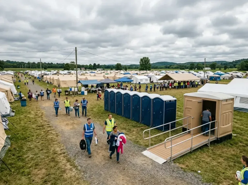 disaster-relief-camp-restrooms-010 — frequently asked questions, Dumpster & Portable Bathrooms Rental in Malmstrom AFB, MT